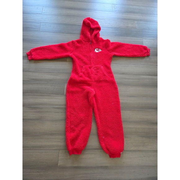 NFL Team Apparel Other - NFL Team Apparel Kansas City Chiefs Sherpa Fleece Hooded Union Suit Red Unisex